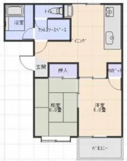 メゾンレリヤII A【1階】の間取り