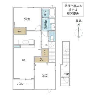 ストーリア B【2階】の間取り