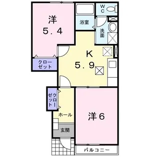 アヴァンティ【1階】の間取り
