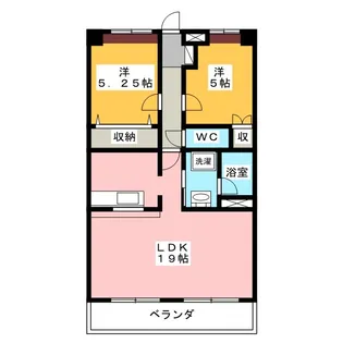 兼山マンション【5階】の間取り