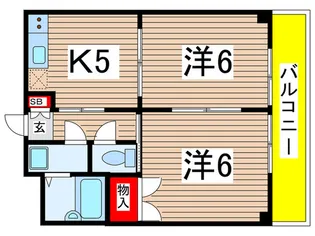 レジデンス・イクマ【2階】の間取り