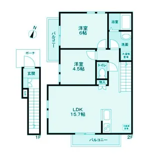 神奈川県川崎市宮前区有馬1【アパート】の間取り