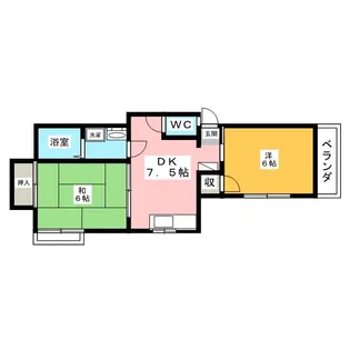 ロイヤルシティIII【1階】の間取り