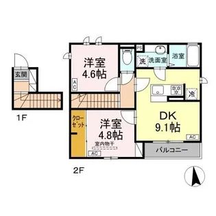 ジラソーレ【2階】の間取り