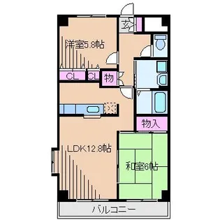 プロスペリテII【3階】の間取り