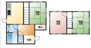 岡山県岡山市東区南古都【一戸建】の間取り