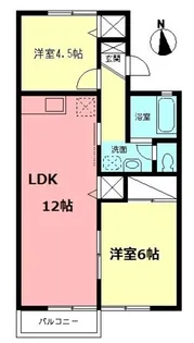 神奈川県相模原市中央区淵野辺2【アパート】の間取り