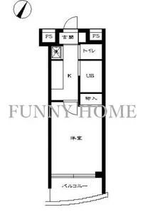 スカイコート学芸大学壱番館【3階】の間取り
