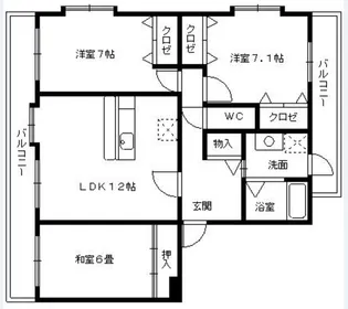 カーサフェリーチェ【1階】の間取り