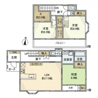 千葉県流山市前平井【一戸建】の間取り