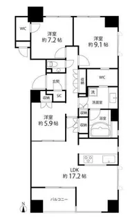 グレンパーク駒場【2階】の間取り