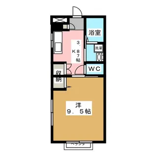 ラメール東金【1階】の間取り