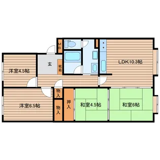 4LDKの間取り画像