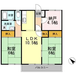 ヒルサイドテラス【1階】の間取り