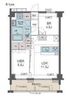 ラグゼナ和光【3階】の間取り