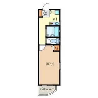 プランドール雅ビルI【4階】の間取り