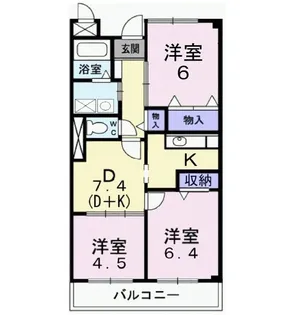 メゾン辻ヶ花【3階】の間取り