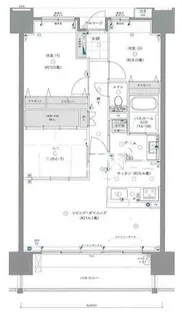 福岡県福岡市中央区笹丘1【マンション】の間取り