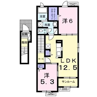 ソール オリエンスVI【2階】の間取り