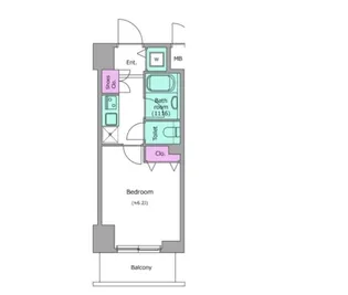 レジディア文京本郷II【5階】の間取り