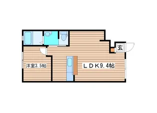 ライズ・フィルB【1階】の間取り