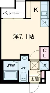 エクセラン東立石【2階】の間取り