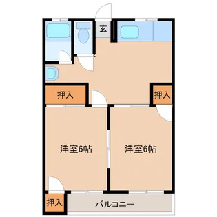 村上ハイツ【2階】の間取り