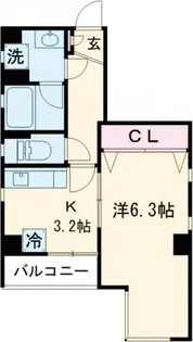 CONTE南千住【3階】の間取り