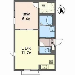 シャーメゾン中野【1階】の間取り