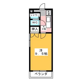 ルビーハイツ大森【2階】の間取り