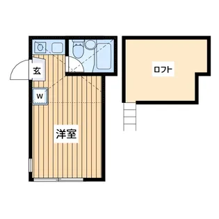 ユナイト川崎ハーベスト【1階】の間取り