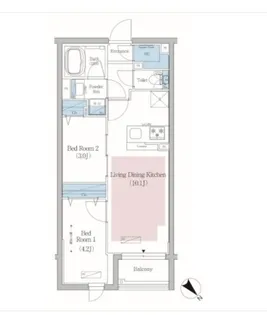 アーバネックス文京小石川【4階】の間取り