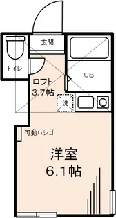 白楽ヘミングウェイ【2階】の間取り