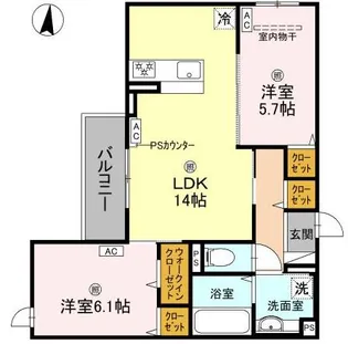 D-ROOM・MB【2階】の間取り