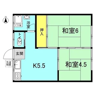 第二小林荘【2階】の間取り