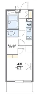 アベンタ楽音寺【3階】の間取り