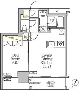 ジオエント白金台【4階】の間取り