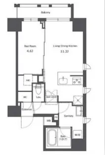 東京都台東区根岸3【マンション】の間取り