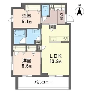 フレジア【2階】の間取り