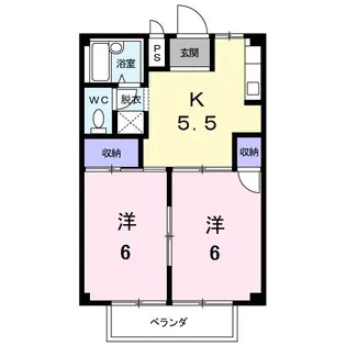 アーバンハイツC【2階】の間取り