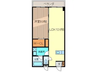 オアシスSUMI【2階】の間取り