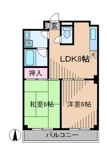 日吉A-1【4階】の間取り