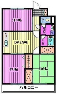 長澤マンション【1階】の間取り