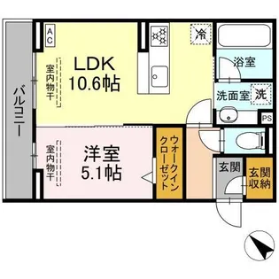 D crest 中之郷2丁目【3階】の間取り