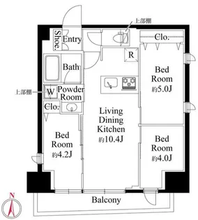 東京都台東区日本堤2【マンション】の間取り