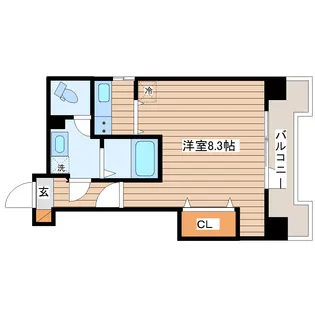 APPLE堤通雨宮ビル【5階】の間取り