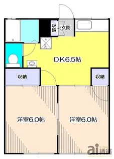 ジュネス狭山2号館【1階】の間取り