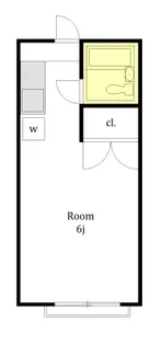カワベ第一コーポ【1階】の間取り
