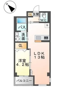 サンライズ小田部【1階】の間取り