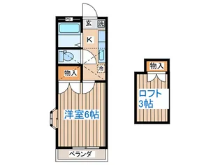 スワンパレス小松島【2階】の間取り